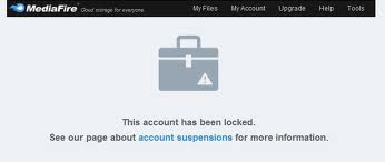 Account GigaPurbalingga diMediafire Suspended