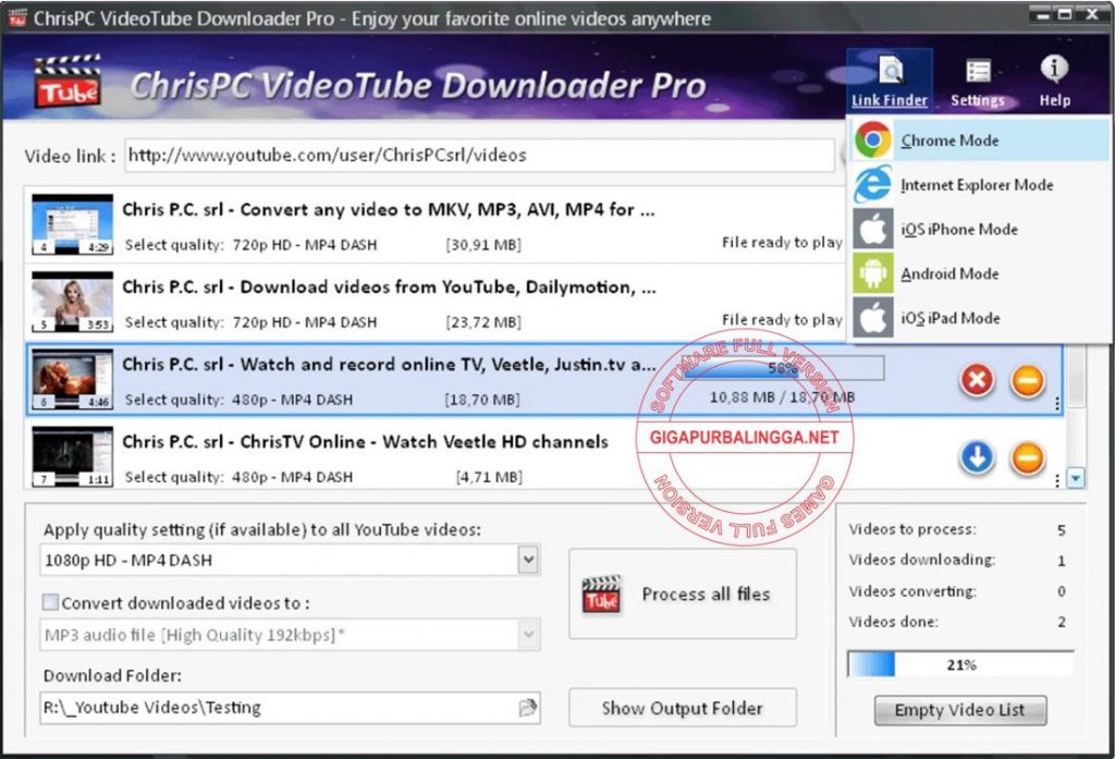 ChrisPC VideoTube Downloader Pro Full Crack
