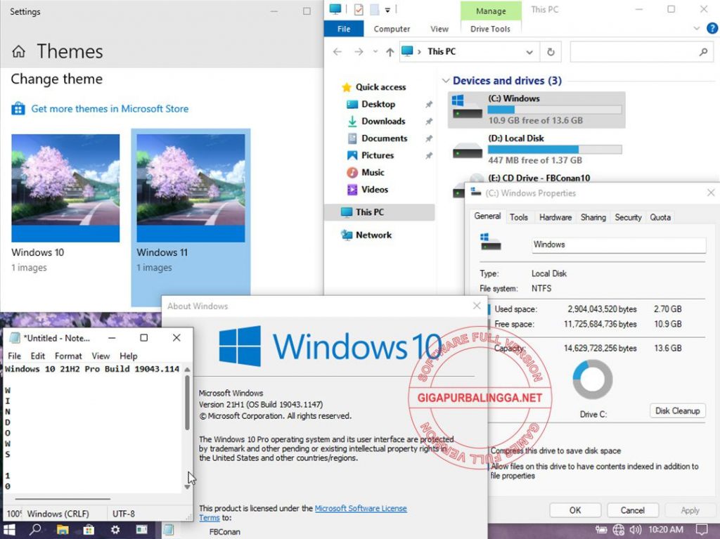 Download Windows 10 21H1 Pro CompactLite
