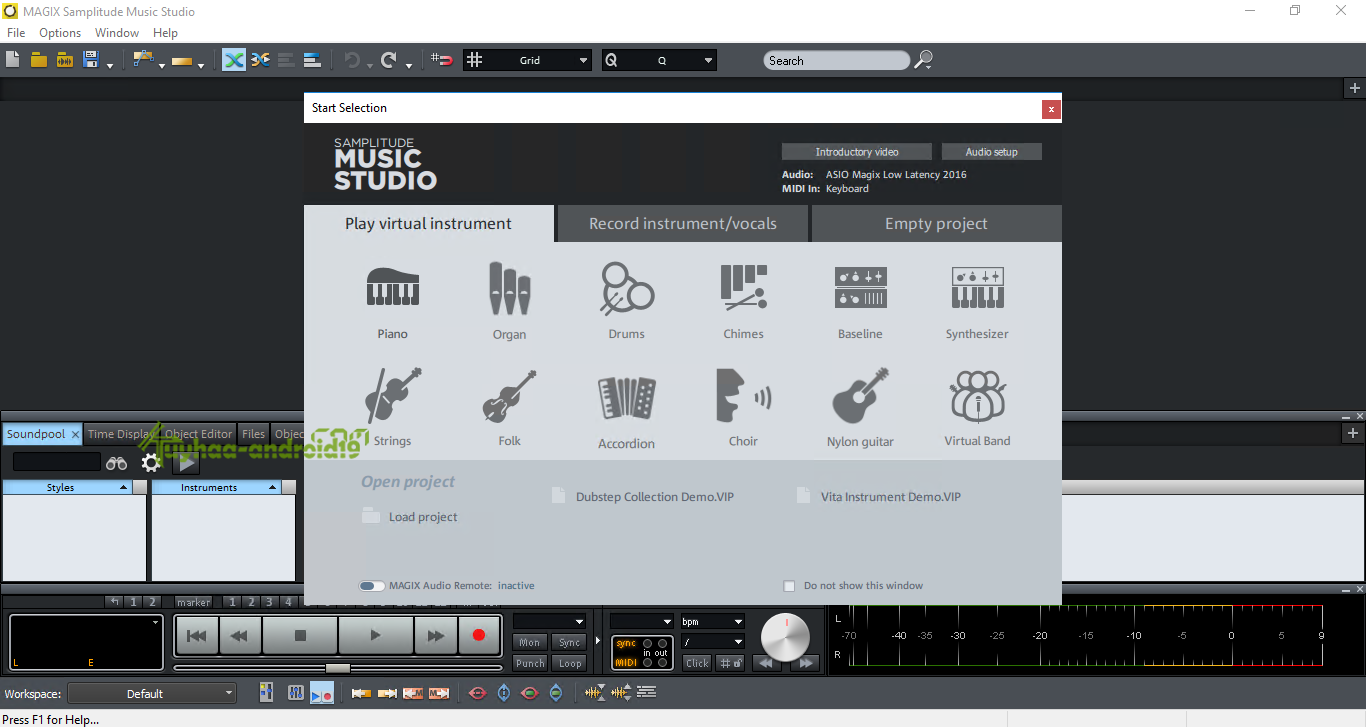 MAGIX Samplitude Music Studio