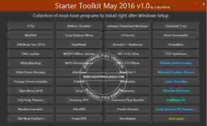 Starter Toolkit For Windows2