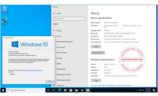 Windows 10 20h2 ISO