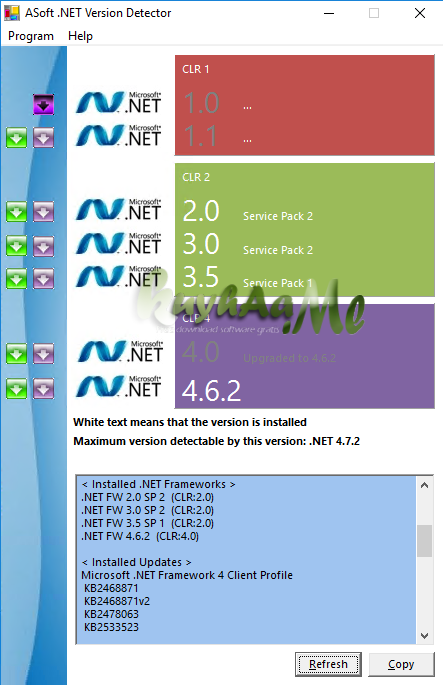 cara cek versi netframework