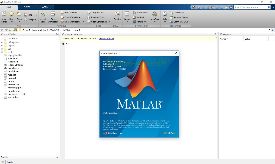 Mathworks Matlab R2016b