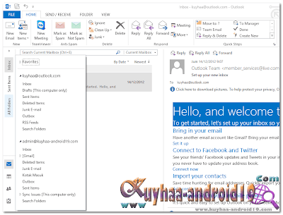 MENGHUBUNGKAN EMAIL OUTLOOK DENGAN OFFICE OUTLOOK