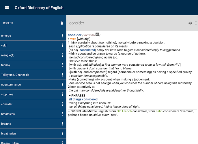 Oxford Dictionary of English Premium