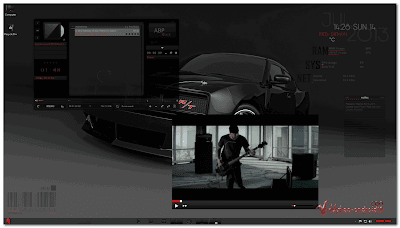 RED DEMON VS COOL FULL GLASS THEME WINDOWS 7