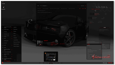 RED DEMON VS COOL FULL GLASS THEME WINDOWS 7