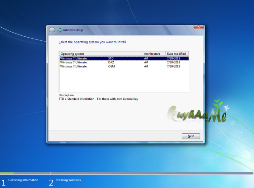 Windows 7 SP1 Ultimate X64 UEFI OEM ESD en-US