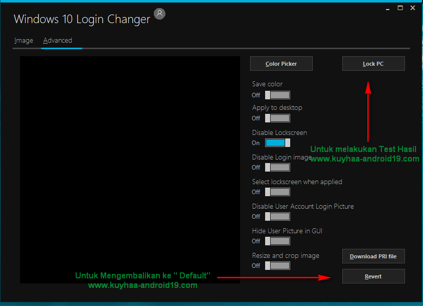 Windows 10 Login Theme Changer