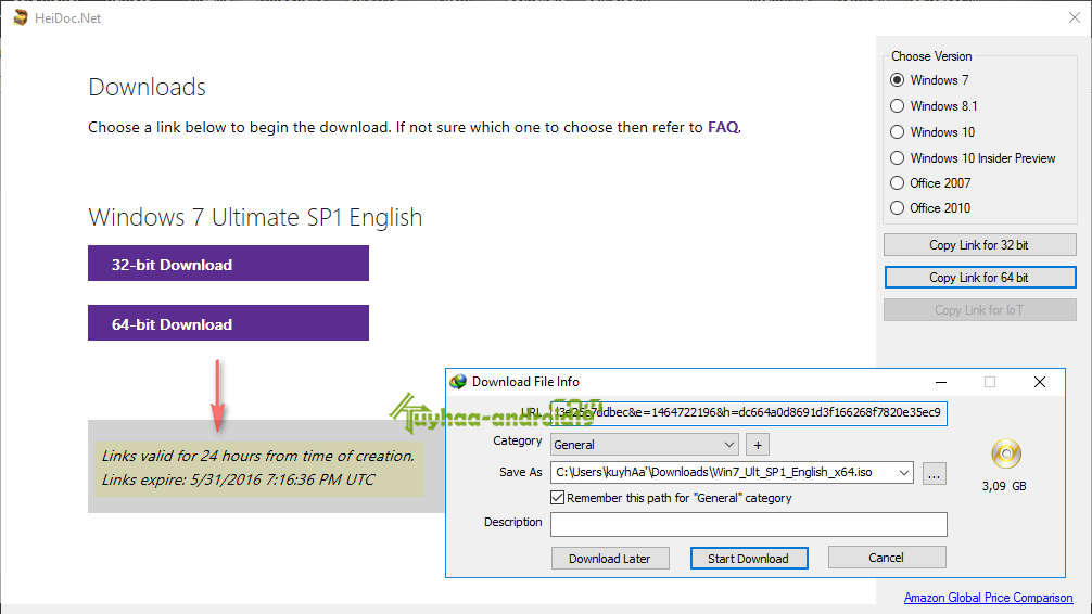 Microsoft Windows and Office ISO Download Tool