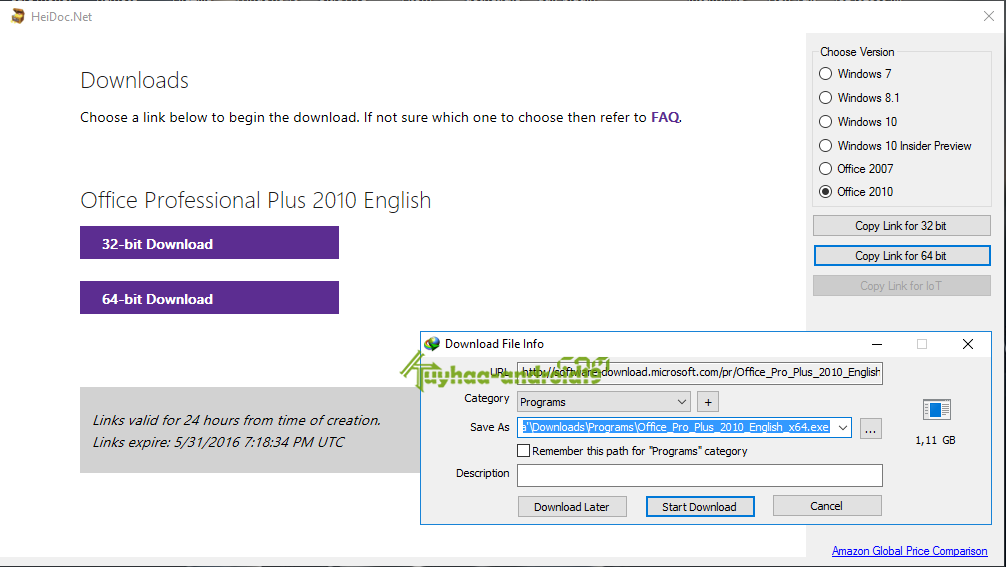 Microsoft Windows and Office ISO Download Tool