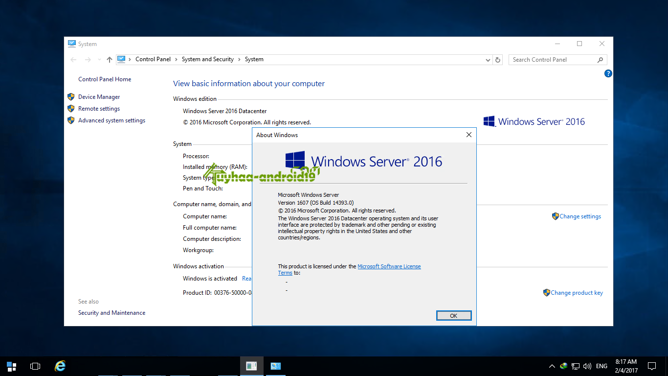  Windows Server 2016 RTM kuyhaa