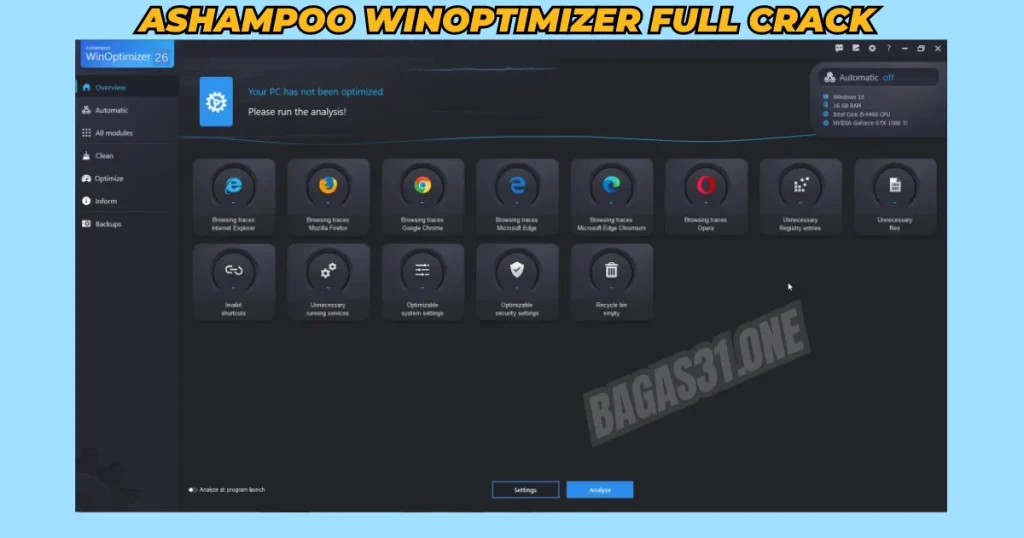 Ashampoo WinOptimizer Download latest version 2024