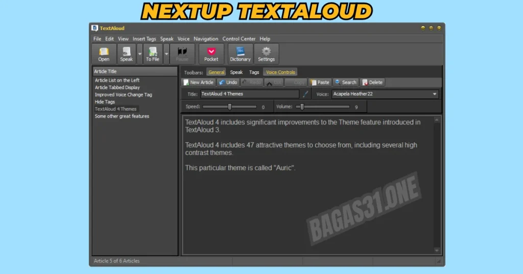 NextUp TextAloud 