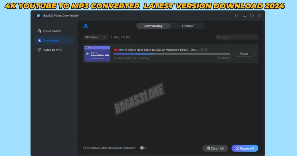 4K Youtube to MP3 Converter_ Download latest version 2024