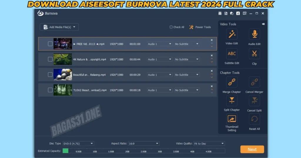 Aiseesoft Burnova Download latest version 2024