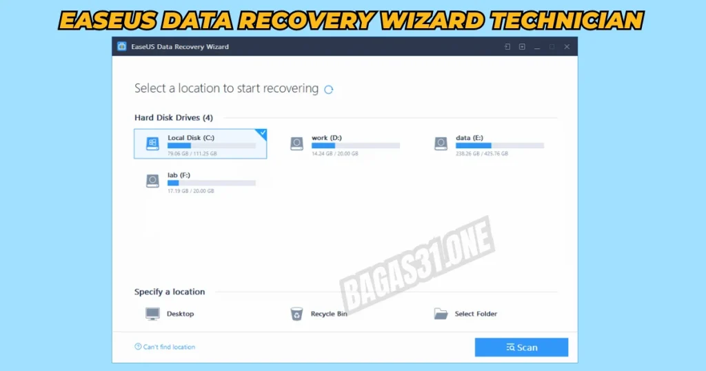 EaseUS Data Recovery Wizard Technician Download Latest Version 2024