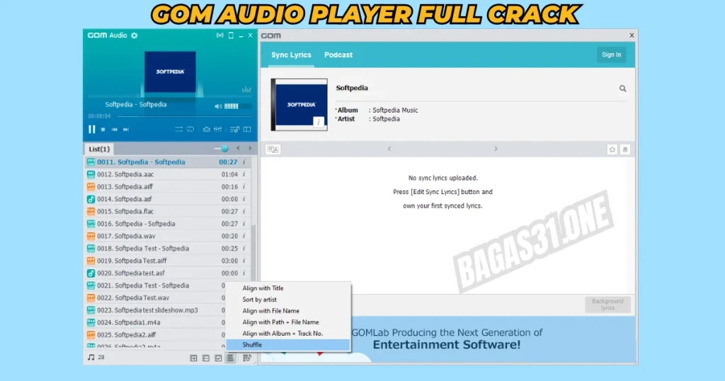 GOM Audio Player Download latest version 2024