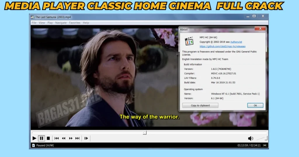 Media Player Classic Home Cinema Download latest version 2024