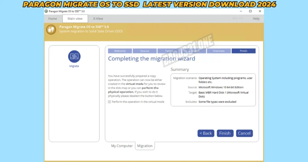 Paragon Migrate OS to SSD Download latest version 2024