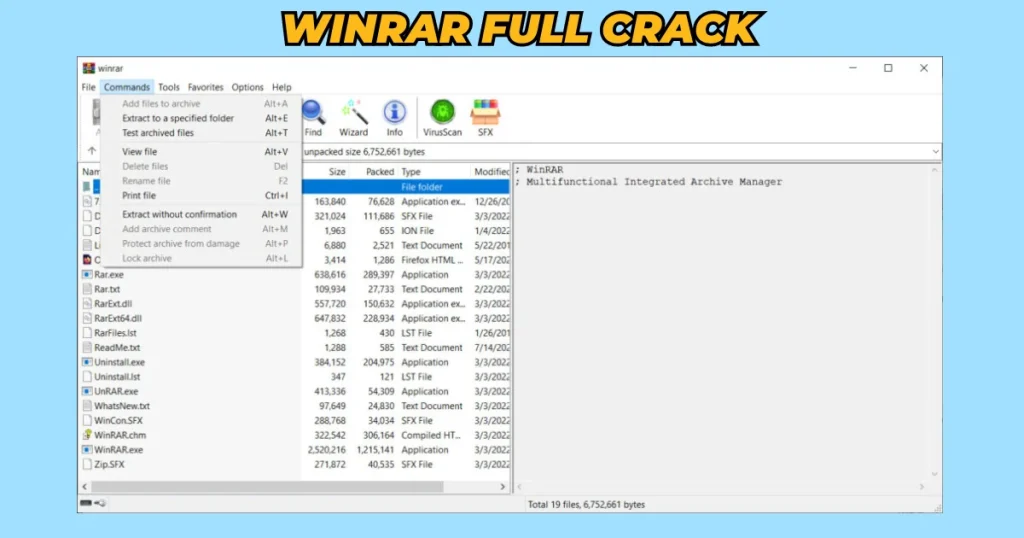 WinRAR Download latest version 2024