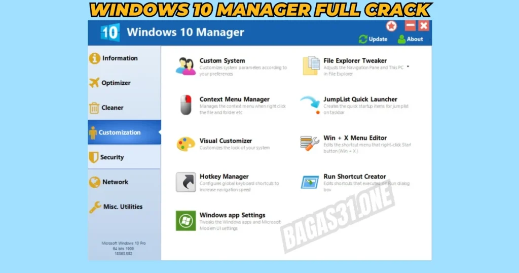 Windows 10 Manager Download latest version 2024 