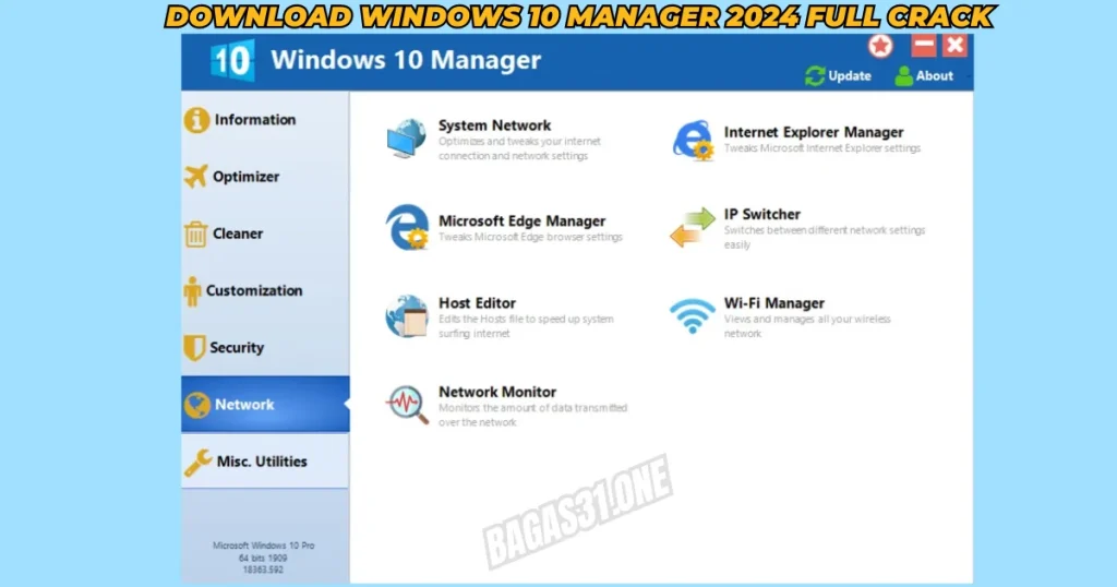 Windows 10 Manager Download latest version 2024