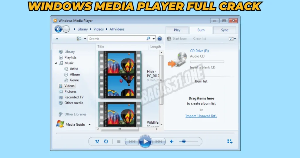 Windows Media Player Download Latest version 2024