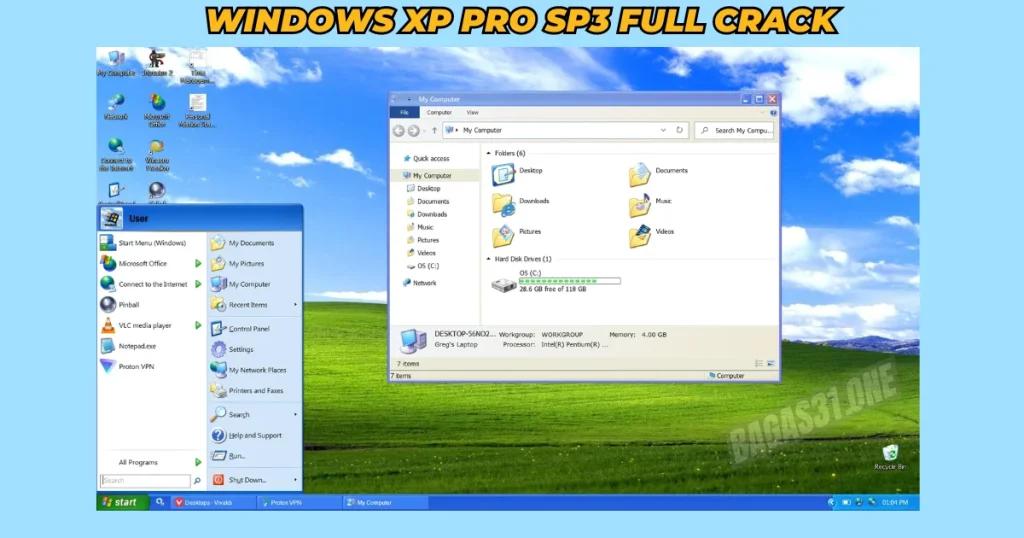 Windows XP Professional SP3 Download latest version 2024 