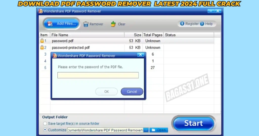 Wondershare PDF Password Remover 2024 Download latest version 2024