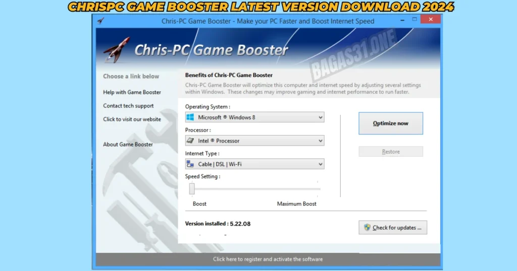 ChrisPC Game Booster Download latest version 2024 