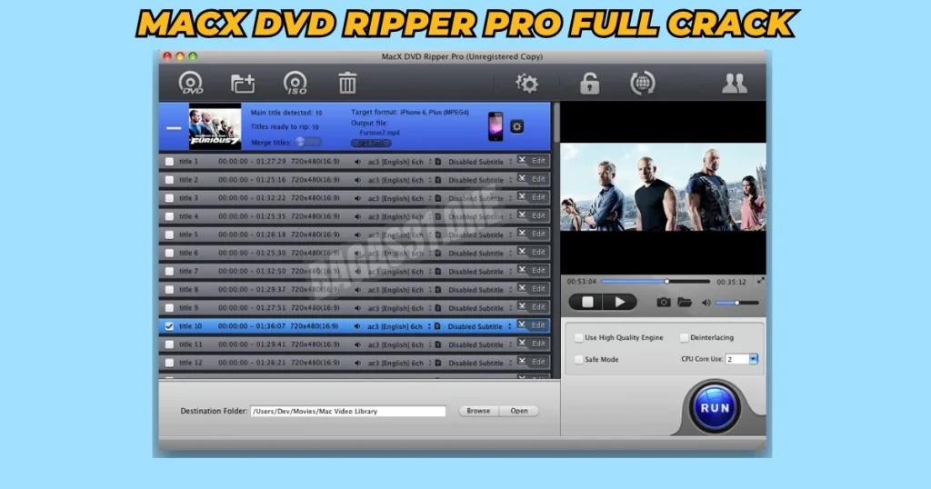 MacX DVD Ripper Pro Download latest version 2024