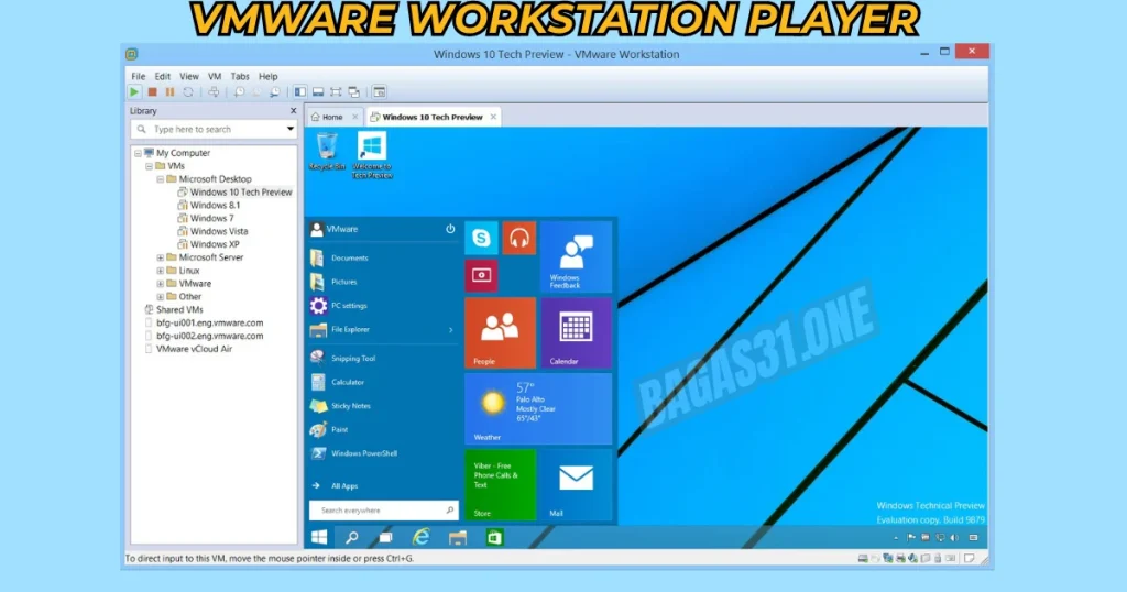 VMware Workstation Player Terbaru version 2024